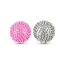 Массажный мяч Gymtek набор 70 мм 2 шт твердый/мягкий серо-розовый